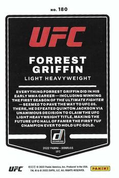 2022 Donruss UFC #180 Forrest Griffin Back