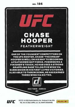 2022 Donruss UFC #186 Chase Hooper Back