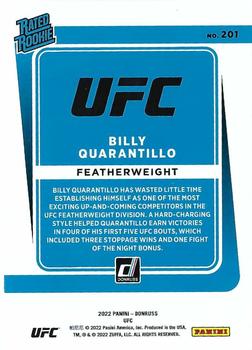 2022 Donruss UFC #201 Billy Quarantillo Back