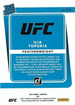 2022 Donruss UFC #215 Ilia Topuria Back