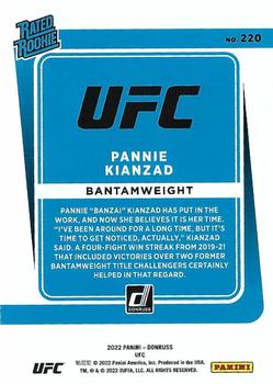2022 Donruss UFC #220 Pannie Kianzad Back