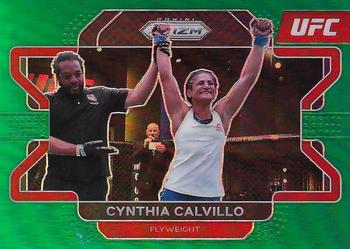 2022 Panini Prizm UFC - Green #59 Cynthia Calvillo Front