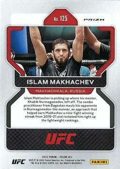 2022 Panini Prizm UFC - Green #125 Islam Makhachev Back