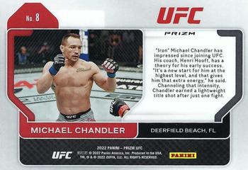 2022 Panini Prizm UFC - Hyper #8 Michael Chandler Back