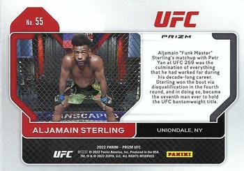 2022 Panini Prizm UFC - Hyper #55 Aljamain Sterling Back
