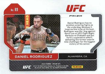 2022 Panini Prizm UFC - Hyper #89 Daniel Rodriguez Back