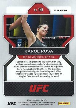 2022 Panini Prizm UFC - Hyper #166 Karol Rosa Back