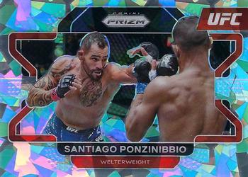 2022 Panini Prizm UFC - Ice #50 Santiago Ponzinibbio Front