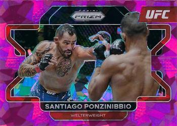 2022 Panini Prizm UFC - Pink Ice #50 Santiago Ponzinibbio Front