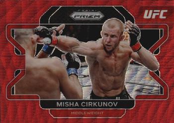 2022 Panini Prizm UFC - Ruby Wave #28 Misha Cirkunov Front