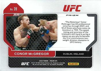 2022 Panini Prizm UFC - Ruby Wave #39 Conor McGregor Back