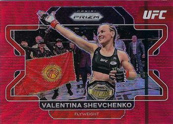 2022 Panini Prizm UFC - Ruby Wave #52 Valentina Shevchenko Front