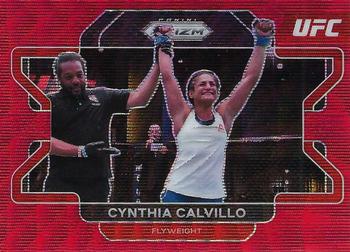 2022 Panini Prizm UFC - Ruby Wave #59 Cynthia Calvillo Front