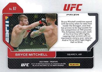2022 Panini Prizm UFC - Ruby Wave #67 Bryce Mitchell Back
