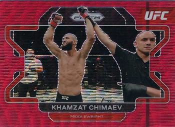 2022 Panini Prizm UFC - Ruby Wave #94 Khamzat Chimaev Front