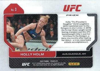 2022 Panini Prizm UFC - Silver #3 Holly Holm Back
