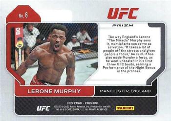 2022 Panini Prizm UFC - Silver #6 Lerone Murphy Back