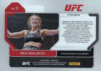 2022 Panini Prizm UFC - Silver #17 Bea Malecki Back