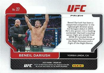 2022 Panini Prizm UFC - Silver #27 Beneil Dariush Back