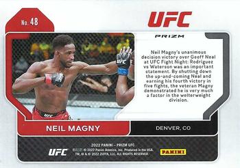 2022 Panini Prizm UFC - Silver #48 Neil Magny Back