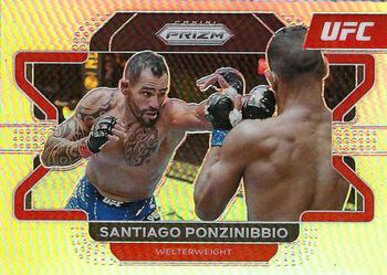 2022 Panini Prizm UFC - Silver #50 Santiago Ponzinibbio Front