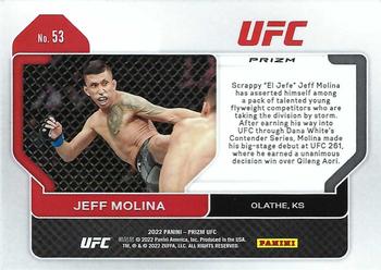 2022 Panini Prizm UFC - Silver #53 Jeff Molina Back