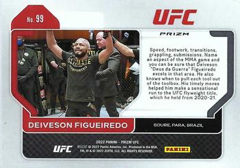 2022 Panini Prizm UFC - Silver #99 Deiveson Figueiredo Back