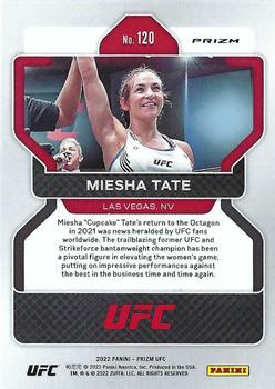 2022 Panini Prizm UFC - Silver #120 Miesha Tate Back