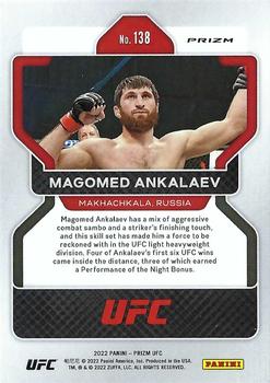 2022 Panini Prizm UFC - Silver #138 Magomed Ankalaev Back