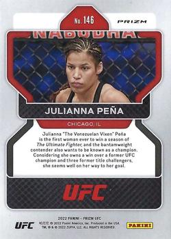 2022 Panini Prizm UFC - Silver #146 Julianna Pena Back