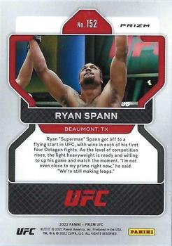 2022 Panini Prizm UFC - Silver #152 Ryan Spann Back