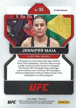 2022 Panini Prizm UFC - Silver #165 Jennifer Maia Back