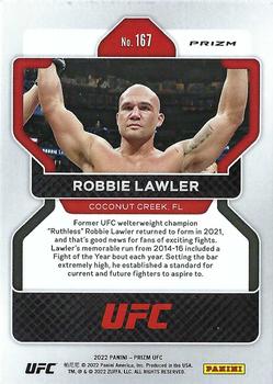 2022 Panini Prizm UFC - Silver #167 Robbie Lawler Back