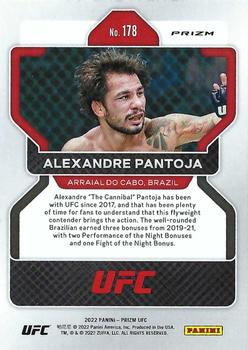 2022 Panini Prizm UFC - Silver #178 Alexandre Pantoja Back