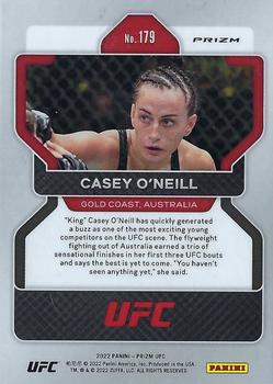 2022 Panini Prizm UFC - Silver #179 Casey O’Neill Back