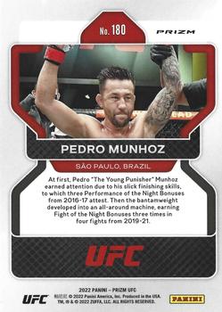 2022 Panini Prizm UFC - Silver #180 Pedro Munhoz Back