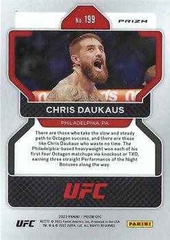 2022 Panini Prizm UFC - Silver #199 Chris Daukaus Back