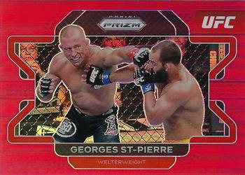 2022 Panini Prizm UFC - Red Prizms #61 Georges St-Pierre Front