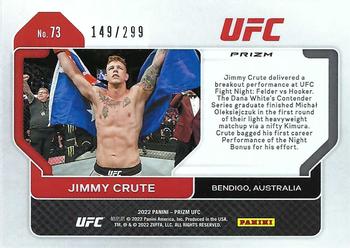 2022 Panini Prizm UFC - Red Prizms #73 Jimmy Crute Back