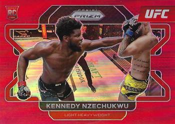 2022 Panini Prizm UFC - Red Prizms #74 Kennedy Nzechukwu Front
