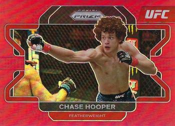 2022 Panini Prizm UFC - Red Prizms #97 Chase Hooper Front