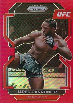 2022 Panini Prizm UFC - Red Prizms #155 Jared Cannonier Front
