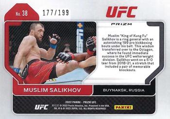 2022 Panini Prizm UFC - Blue Prizms #38 Muslim Salikhov Back