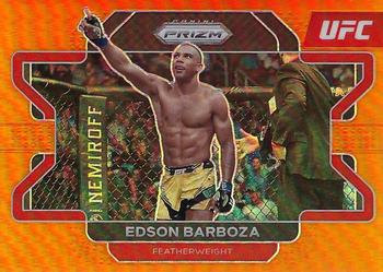 2022 Panini Prizm UFC - Orange Prizms #31 Edson Barboza Front