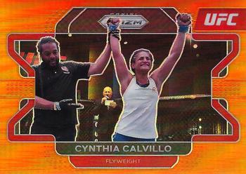 2022 Panini Prizm UFC - Orange Prizms #59 Cynthia Calvillo Front