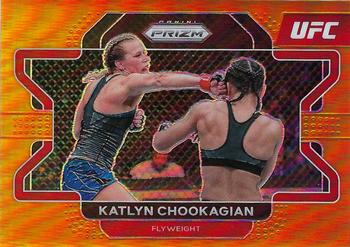 2022 Panini Prizm UFC - Orange Prizms #64 Katlyn Chookagian Front