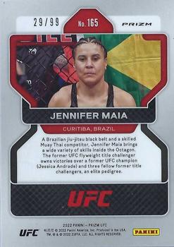 2022 Panini Prizm UFC - Orange Prizms #165 Jennifer Maia Back