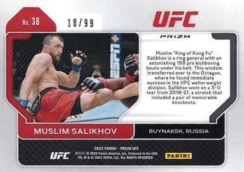 2022 Panini Prizm UFC - Premium Box Set Prizms #38 Muslim Salikhov Back
