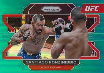 2022 Panini Prizm UFC - Teal Prizms #50 Santiago Ponzinibbio Front