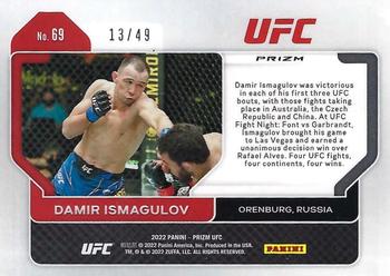 2022 Panini Prizm UFC - Teal Prizms #69 Damir Ismagulov Back